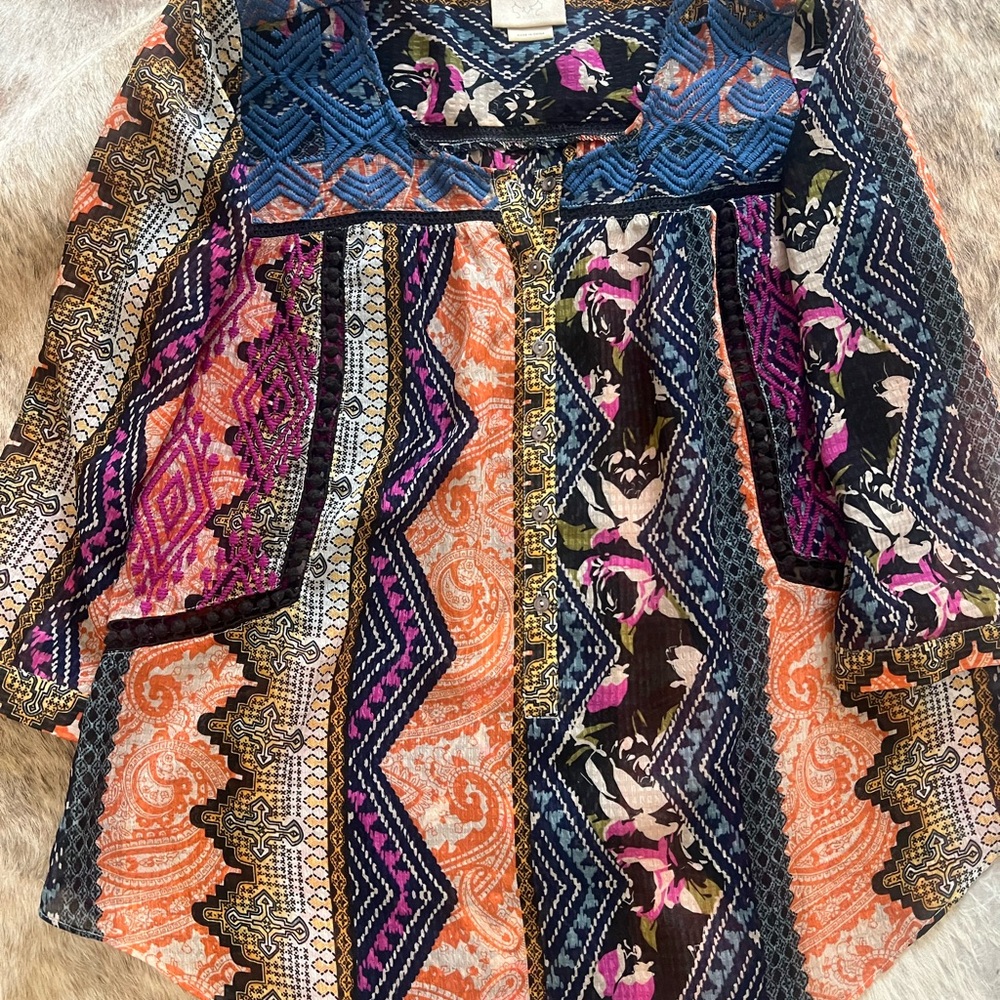 Anthropologie boho blouse. Venessa and Virginia